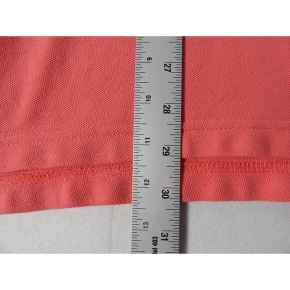 Chaps Mens XL Polo Shirt Coral Bright Orange Short Sleeve Casual Golf Vacay Prep - Picture 7 of 11